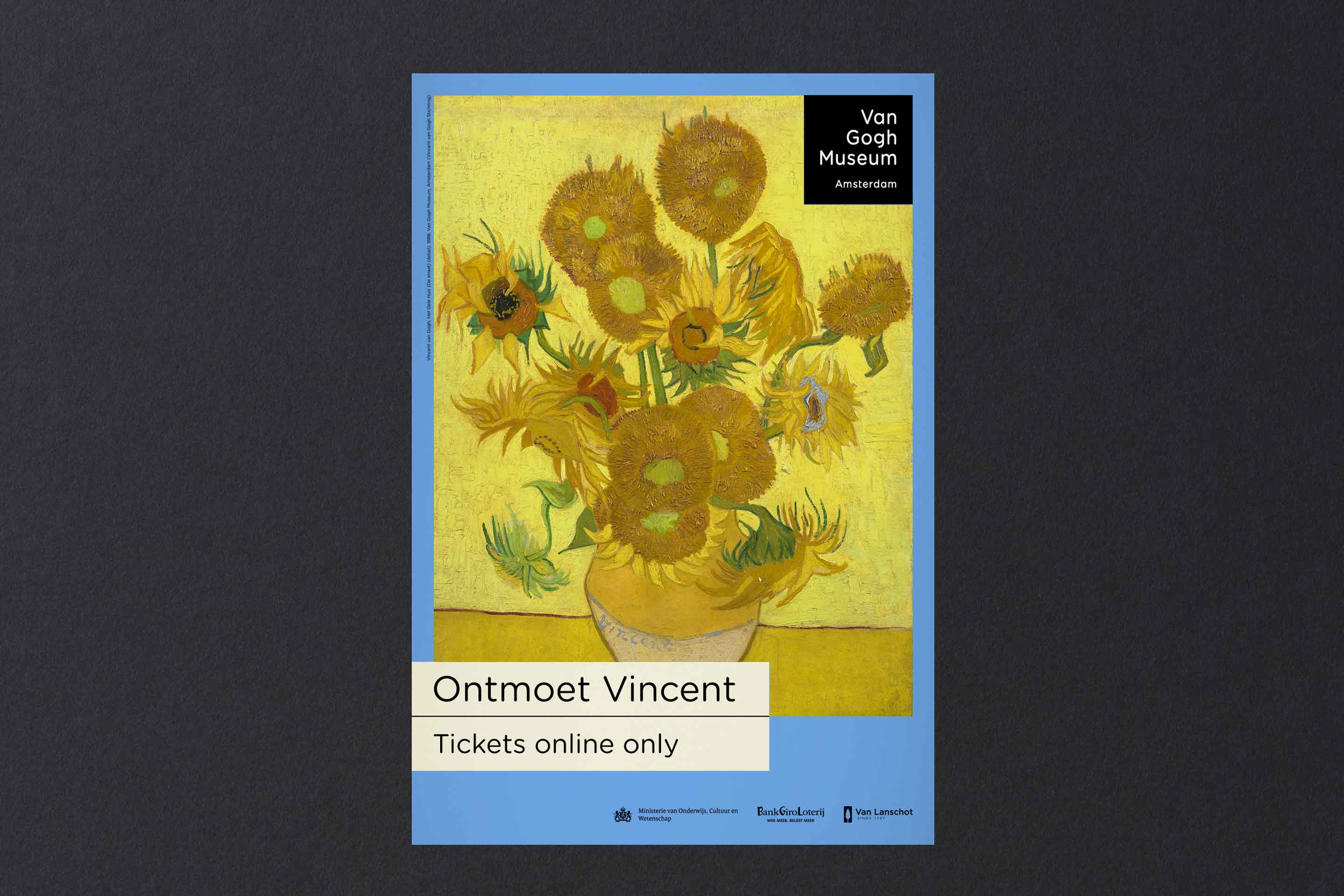 studio dumbar vincent van gogh museum poster