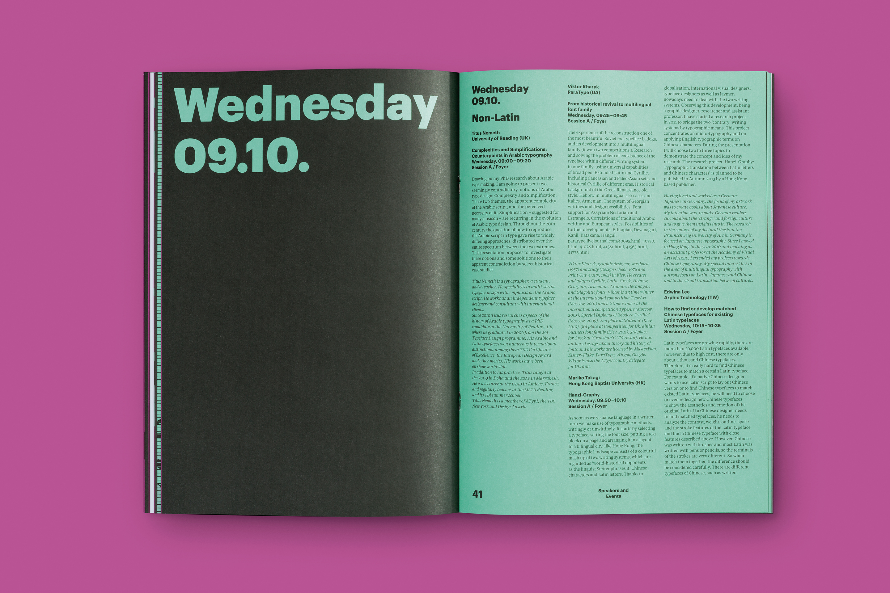 studio dumbar event design branding for ATypI the international type association programme design