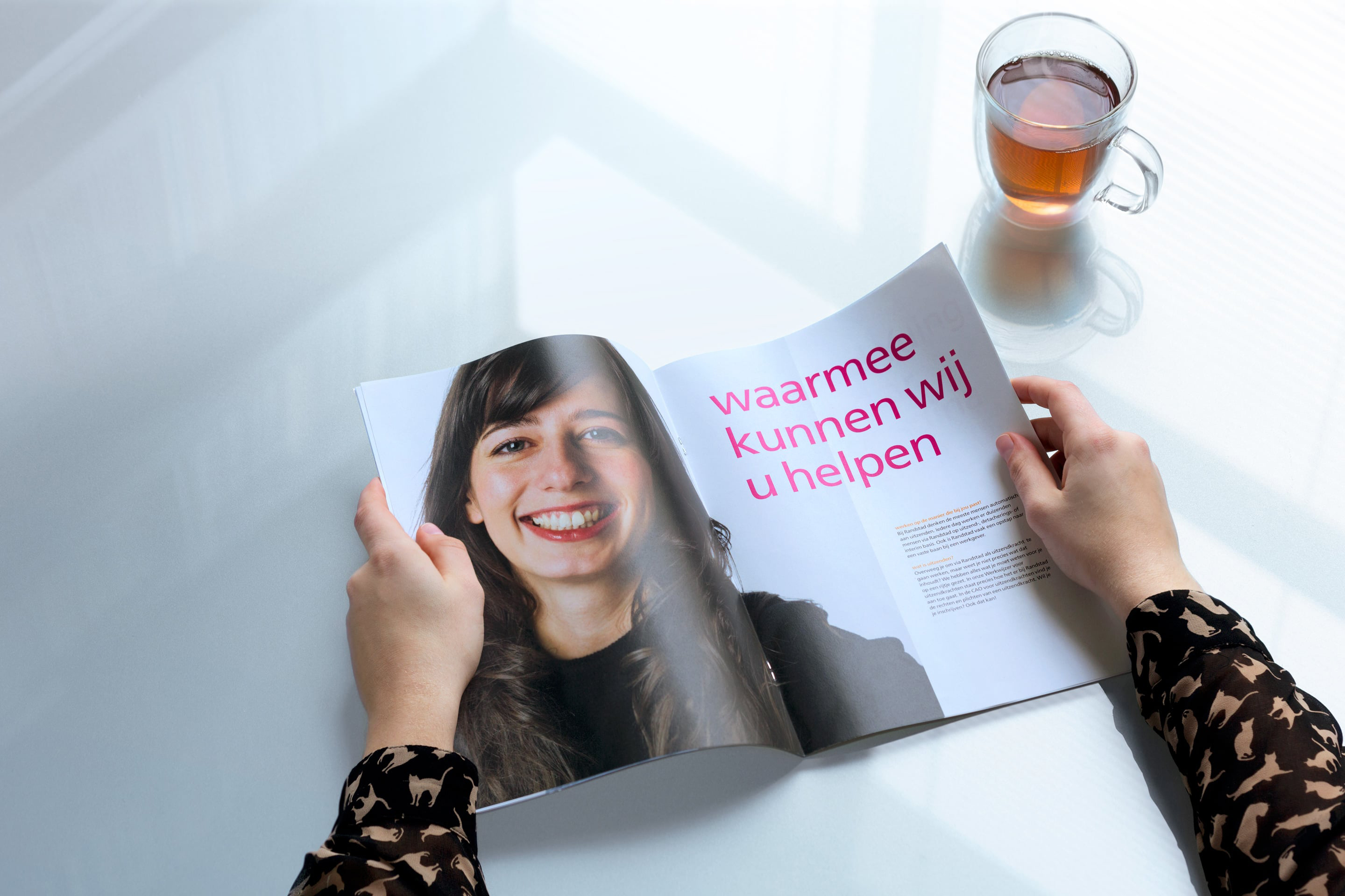 studio dumbar design visual brand identity Randstad the staffing and HR specialist brochure design