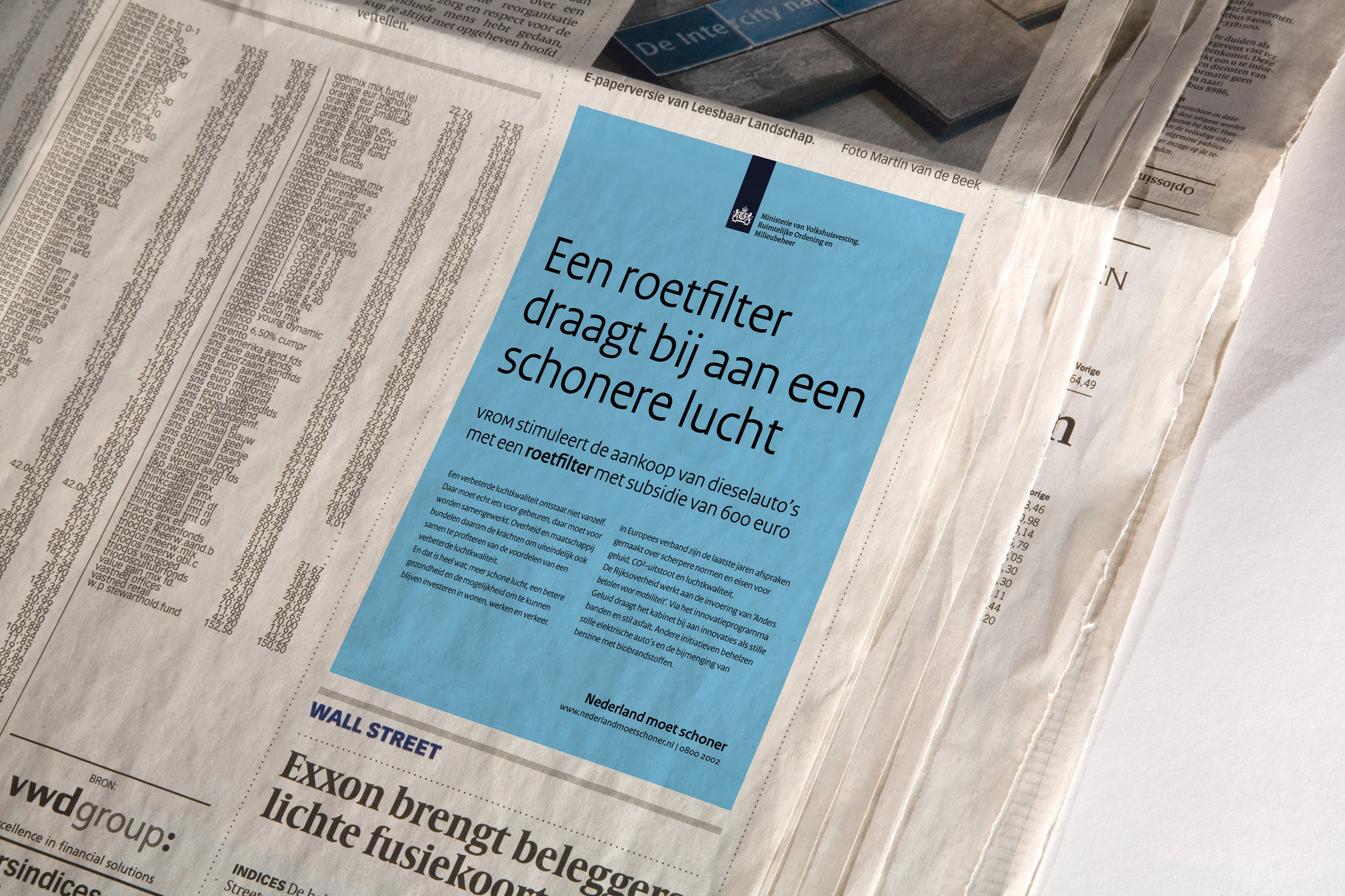 studio dumbar design visual brand identity for Rijksoverheid The Dutch Government the visual identity that integrates all 175 Dutch government organisations newspaper ad design